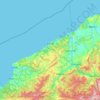 Topografische Karte Zonguldak, Höhe, Relief
