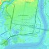 Topografische Karte South Philadelphia, Höhe, Relief