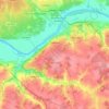 Topografische Karte Kaschira, Höhe, Relief