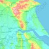 Topografische Karte Humberside, Höhe, Relief