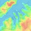 Topografische Karte L-Isla, Höhe, Relief