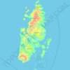 Topografische Karte Aru Islands, Höhe, Relief