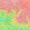 Topografische Karte Chamoli, Höhe, Relief