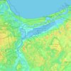 Topografische Karte Babītes novads, Höhe, Relief