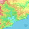 Topografische Karte Anglesea, Höhe, Relief