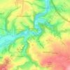 Topografische Karte Wolkenburg-Kaufungen, Höhe, Relief