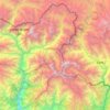 Topografische Karte Ganesh Himal, Höhe, Relief