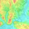 Topografische Karte Tauriac, Höhe, Relief