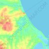 Topografische Karte Tibau, Höhe, Relief