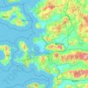 Topografische Karte Izmir, Höhe, Relief