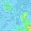Topografische Karte Waterschap Amstel, Gooi en Vecht, Höhe, Relief