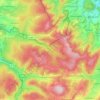 Topografische Karte Gutsbezirk Kaufunger Wald, Höhe, Relief