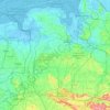 Topografische Karte Weser-Ems, Höhe, Relief