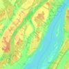 Topografische Karte Lavaltrie, Höhe, Relief