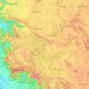 Topografische Karte Sagara taluk, Höhe, Relief