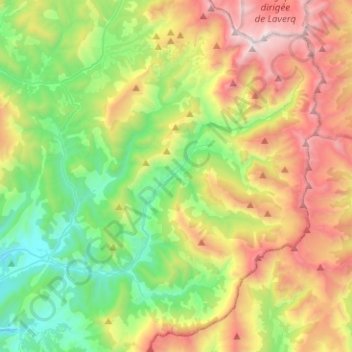 Topografische Karte Prads-Haute-Bléone, Höhe, Relief
