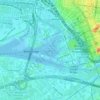 Topografische Karte Docklands, Höhe, Relief