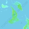 Topografische Karte Big Major Cay, Höhe, Relief