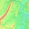 Topografische Karte Loudoun County, Höhe, Relief