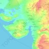 Topografische Karte Guyarat, Höhe, Relief