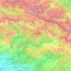 Topografische Karte Racha-Lechkhumi and Lower Svaneti, Höhe, Relief