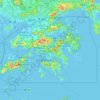 Topografische Karte Hong Kong, Höhe, Relief
