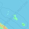 Topografische Karte Islas de la Lealtad, Höhe, Relief