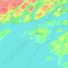 Topografische Karte Frontenac Islands, Höhe, Relief