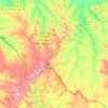 Topografische Karte Região Geográfica Imediata de Santana do Livramento, Höhe, Relief