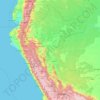 Topografische Karte Perú, Höhe, Relief