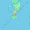 Topografische Karte Port Blair, Höhe, Relief