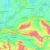 Topografische Karte Landkreis Schaumburg, Höhe, Relief