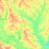Topografische Karte Kisatchie National Forest, Höhe, Relief