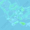 Topografische Karte Isola dei Laghi, Höhe, Relief