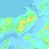 Topografische Karte 长兴岛街道, Höhe, Relief
