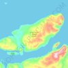 Topografische Karte Russell Island, Höhe, Relief