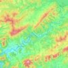 Topografische Karte Orava, Höhe, Relief