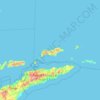Topografische Karte Maluku Barat Daya, Höhe, Relief