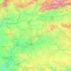 Topografische Karte Extremadura, Höhe, Relief