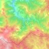 Topografische Karte Pesaguero, Höhe, Relief