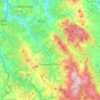 Topografische Karte Greve in Chianti, Höhe, Relief