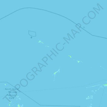 Topografische Karte Grand Cay, Höhe, Relief