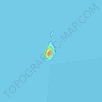 Topografische Karte Isola La Vacca, Höhe, Relief