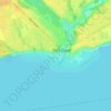 Topografische Karte Port Dover Beach, Höhe, Relief