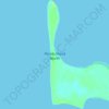 Topografische Karte Peron Island North, Höhe, Relief