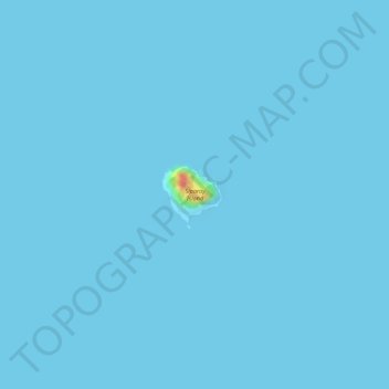 Topografische Karte Siparay Island, Höhe, Relief