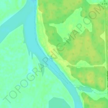 Topografische Karte Дада, Höhe, Relief