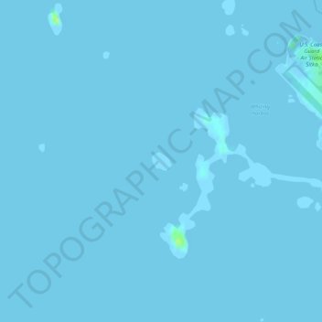 Topografische Karte Signal Island, Höhe, Relief