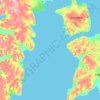 Topografische Karte Storfjorden, Höhe, Relief