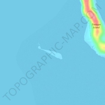 Topografische Karte Tatay Island, Höhe, Relief